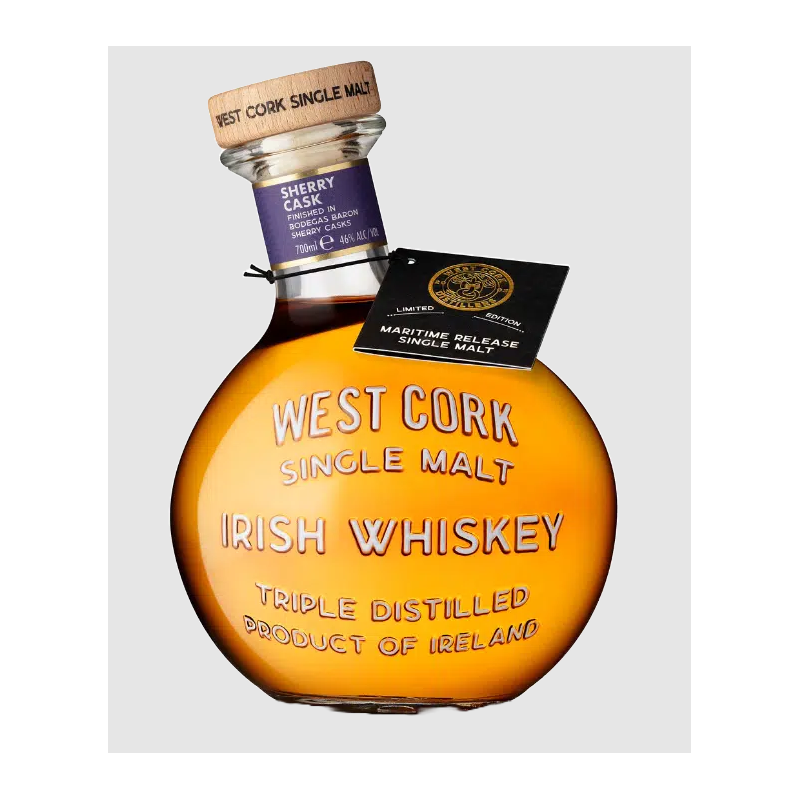 WHISKEY SINGLE MALT SHERRY WEST CORK