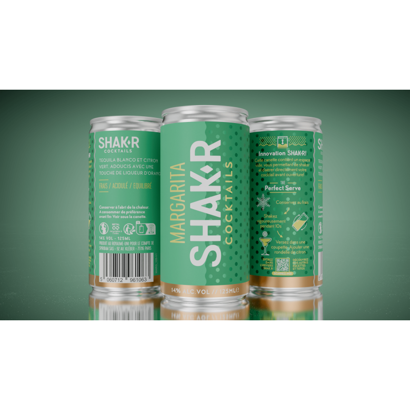 COCKTAIL MARGARITA CANETTE 12.5cl SHAK-R