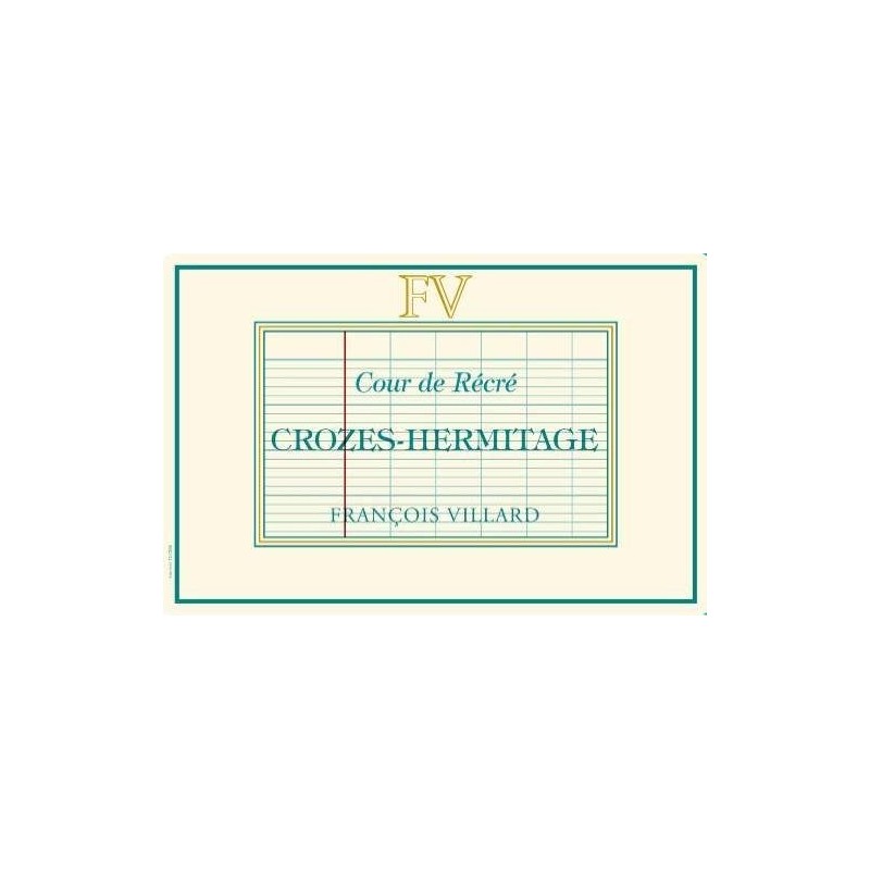 CROZES HERMITAGE BLANC COUR DE RECRE FRANCOIS VILLARD