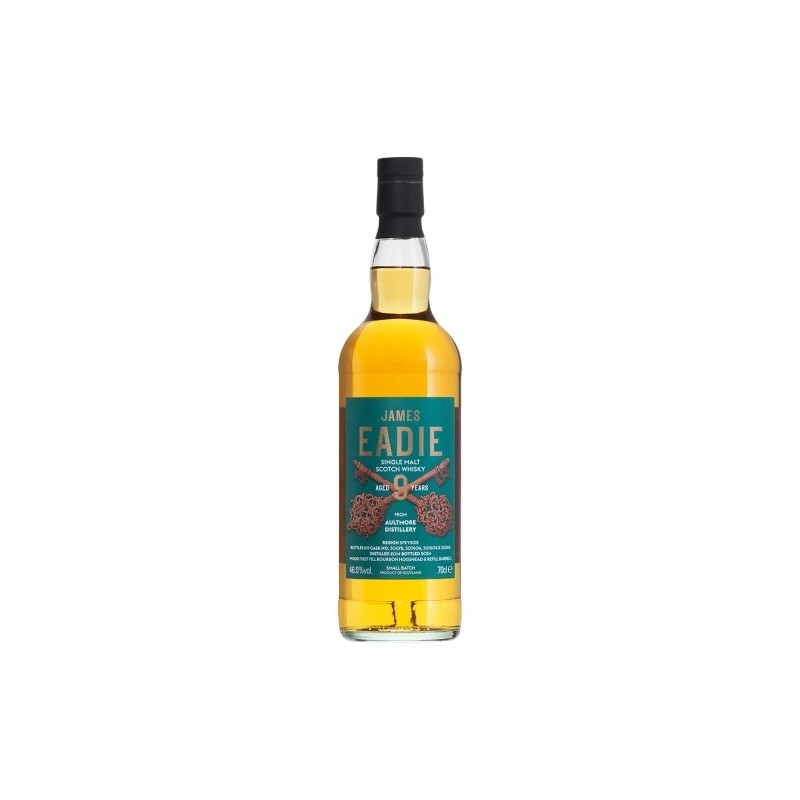 WHISKY AULTMORE 9 ANS THE CROSS KEYS SMALL BATCH 2014 FIRST FILL BOURBON HOGSHEAD ANS REFILL BARRELS JAMES EADIE